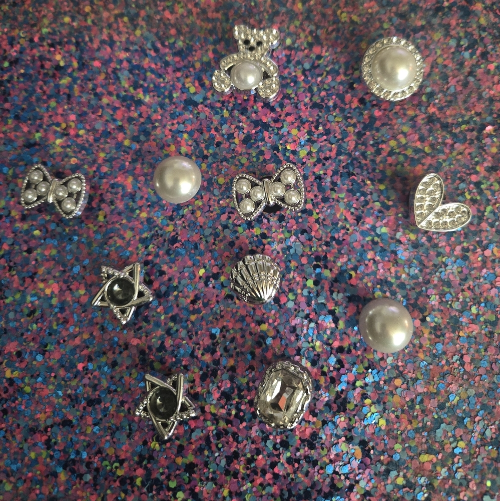 Jibbitz Silver Shoe Charms